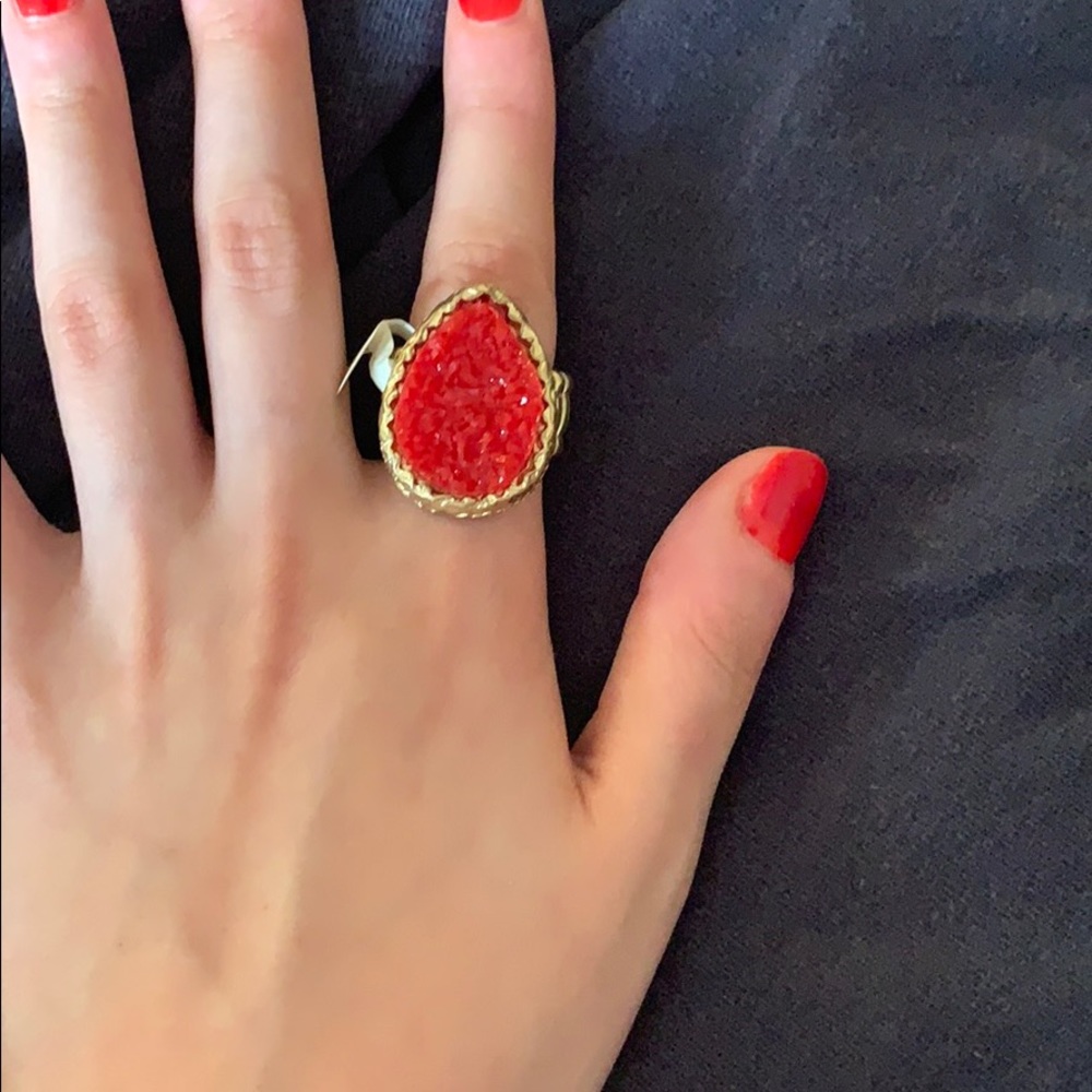 RED STONE ring